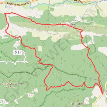 Itinéraire De Céreste au Grand Garbeyron par le Collet des Turcs, distance, dénivelé, altitude, carte, profil, trace GPS