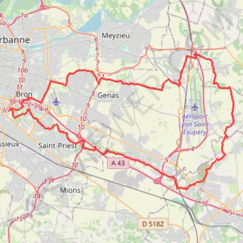 Itinéraire Gravel Est Est Lyonnais Isère, distance, dénivelé, altitude, carte, profil, trace GPS