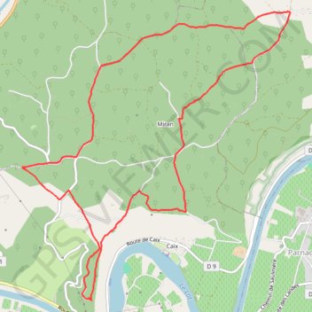 Itinéraire Luzech-Impernal, distance, dénivelé, altitude, carte, profil, trace GPS