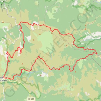 Itinéraire Départ du mas de la barque, distance, dénivelé, altitude, carte, profil, trace GPS