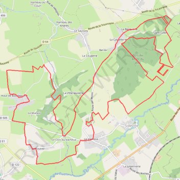 Itinéraire Parcours trail 22 km, distance, dénivelé, altitude, carte, profil, trace GPS