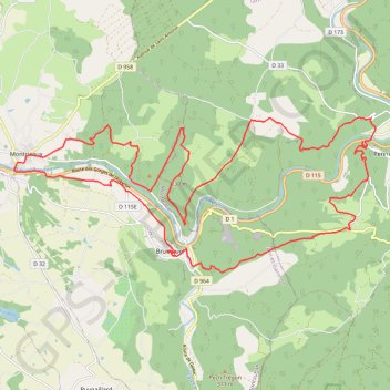 Itinéraire Sortie à Bruniquel, distance, dénivelé, altitude, carte, profil, trace GPS
