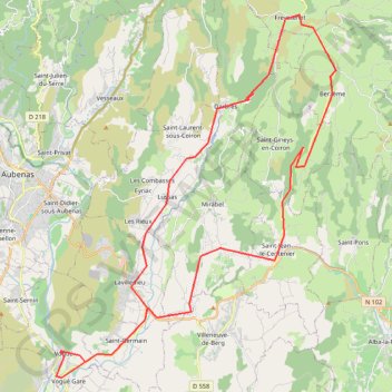Itinéraire Troisième jour à Vôguè, distance, dénivelé, altitude, carte, profil, trace GPS