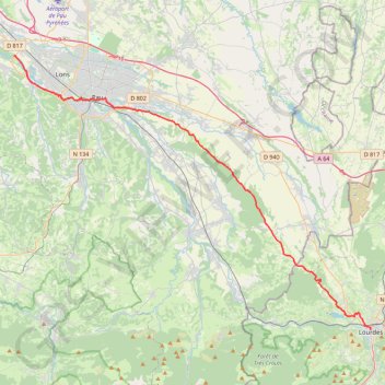 Itinéraire GR 782 - HP + PA, distance, dénivelé, altitude, carte, profil, trace GPS