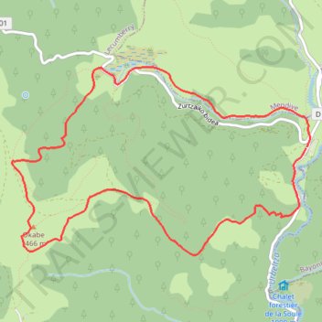 Itinéraire Okabé en circuit depuis RD 18 (RKT), distance, dénivelé, altitude, carte, profil, trace GPS