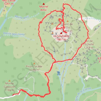 Itinéraire track, distance, dénivelé, altitude, carte, profil, trace GPS