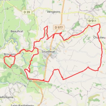 Itinéraire VTT 36KM, distance, dénivelé, altitude, carte, profil, trace GPS