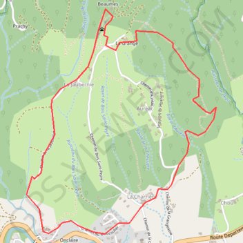 Itinéraire Grottes de la jaubernie, distance, dénivelé, altitude, carte, profil, trace GPS