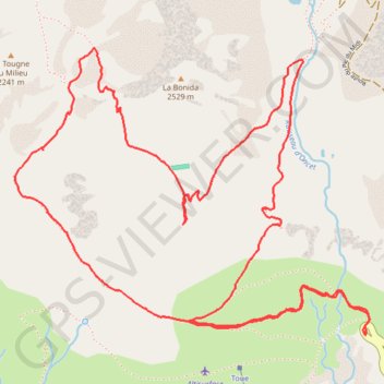 Itinéraire Circuit col de la bonida, distance, dénivelé, altitude, carte, profil, trace GPS