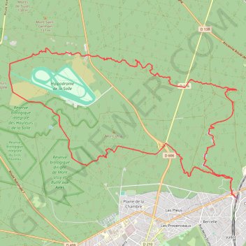 Itinéraire Fontainebleau - La Solle, distance, dénivelé, altitude, carte, profil, trace GPS
