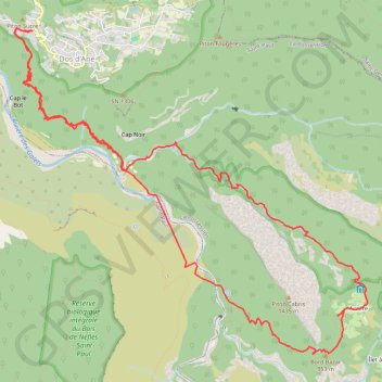Itinéraire Réunion - dos d'âne aurère - dos d'âne montée par bras des merles, distance, dénivelé, altitude, carte, profil, trace GPS