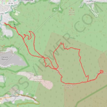 Itinéraire Au dessus des Bruyères, distance, dénivelé, altitude, carte, profil, trace GPS
