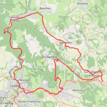 Itinéraire TracerItineraire 4 40 Km, distance, dénivelé, altitude, carte, profil, trace GPS