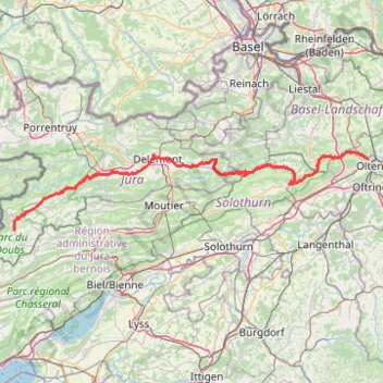 Itinéraire Tour 2023 jour 3 v3, distance, dénivelé, altitude, carte, profil, trace GPS