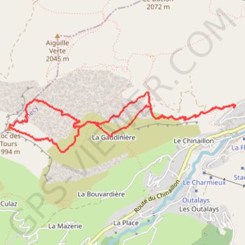 Itinéraire Roc des Tours (Bornes), distance, dénivelé, altitude, carte, profil, trace GPS