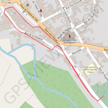 Itinéraire Découverte d'un bourg de Thiérache, distance, dénivelé, altitude, carte, profil, trace GPS