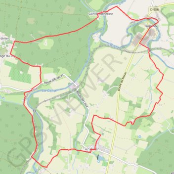 Itinéraire Randonnée en pays d'Albret à Andiran, distance, dénivelé, altitude, carte, profil, trace GPS