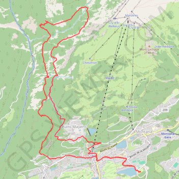 Itinéraire Bisse du Ro, distance, dénivelé, altitude, carte, profil, trace GPS