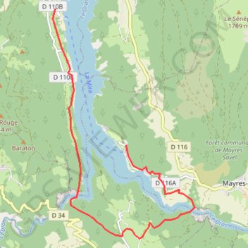 Itinéraire Les passerelles himalayennes, distance, dénivelé, altitude, carte, profil, trace GPS