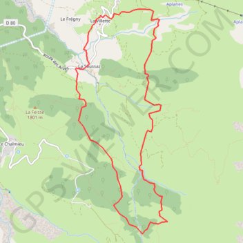 Itinéraire Pré-Naret, distance, dénivelé, altitude, carte, profil, trace GPS
