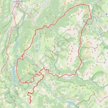 Itinéraire Col d'Ornon - Laffrey - Corniches du Drac, distance, dénivelé, altitude, carte, profil, trace GPS