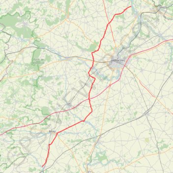 Itinéraire J3 Arrou Villiers le Morhier-17311563, distance, dénivelé, altitude, carte, profil, trace GPS