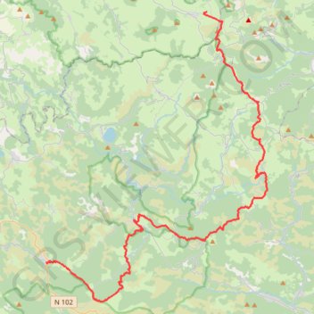 Itinéraire GTA2 LesEstables Lanarce, distance, dénivelé, altitude, carte, profil, trace GPS