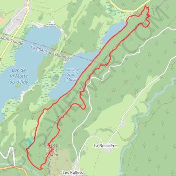 Itinéraire Lac le Grand Maclu - Pic de l'Aigle, distance, dénivelé, altitude, carte, profil, trace GPS