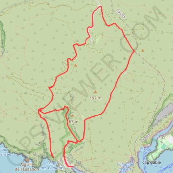 Itinéraire En-Vau par le Belvèdere, distance, dénivelé, altitude, carte, profil, trace GPS