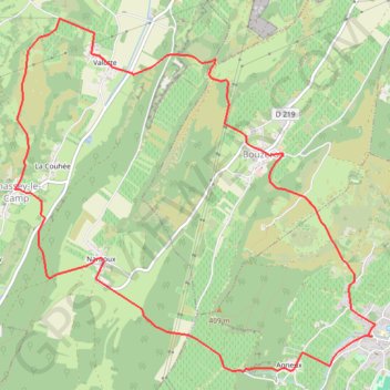 Itinéraire Rully - Chassey Le Camp, distance, dénivelé, altitude, carte, profil, trace GPS