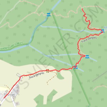 Itinéraire Bains Chauds du Matouba, distance, dénivelé, altitude, carte, profil, trace GPS