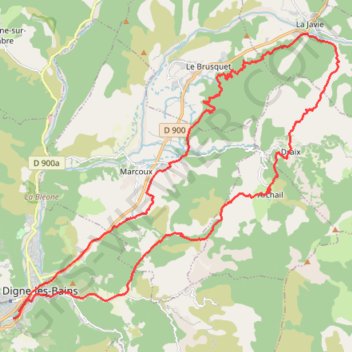 Itinéraire Terres Noires, distance, dénivelé, altitude, carte, profil, trace GPS
