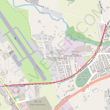 Itinéraire Cabries par village, distance, dénivelé, altitude, carte, profil, trace GPS