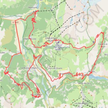 Itinéraire Les routes du virtige, distance, dénivelé, altitude, carte, profil, trace GPS