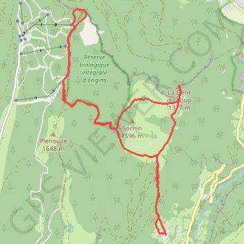 Itinéraire La Sure (dans le Vercors), distance, dénivelé, altitude, carte, profil, trace GPS