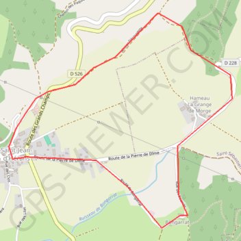 Itinéraire Les vignes de Masserange - Saint-Jean-d'Hérans, distance, dénivelé, altitude, carte, profil, trace GPS