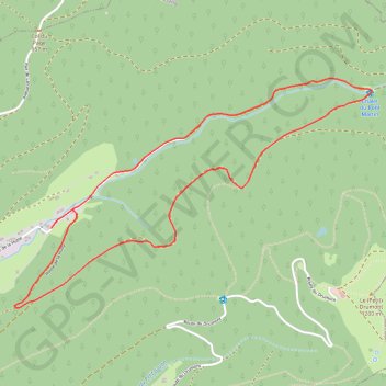 Itinéraire Vers le chalet du Pont Martin - Bussang, distance, dénivelé, altitude, carte, profil, trace GPS