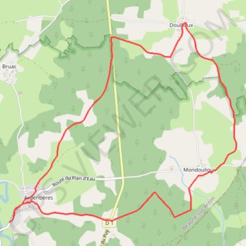 Itinéraire Pays de Craponne - Argentières, distance, dénivelé, altitude, carte, profil, trace GPS