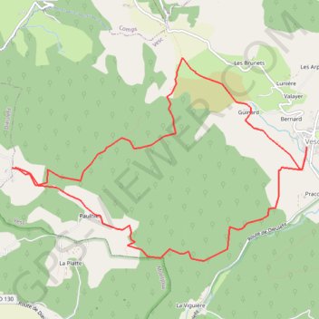 Itinéraire Au pays de Dieulefit, distance, dénivelé, altitude, carte, profil, trace GPS