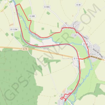 Itinéraire De Brunehilde à la veuve couderc (manureva), distance, dénivelé, altitude, carte, profil, trace GPS