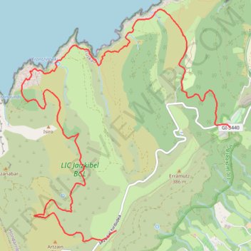 Itinéraire Les Paramoudras depuis Notre-Dame de Guadalupe, distance, dénivelé, altitude, carte, profil, trace GPS