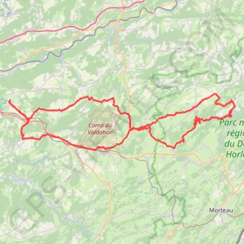 Itinéraire La vallée de la Reverotte - Saône, distance, dénivelé, altitude, carte, profil, trace GPS