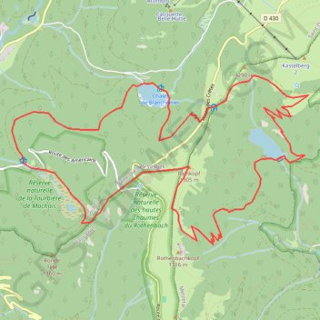 Itinéraire Autour du Rainkopf, distance, dénivelé, altitude, carte, profil, trace GPS