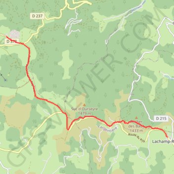 Itinéraire Tour du Mezenc 2, distance, dénivelé, altitude, carte, profil, trace GPS