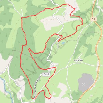 Itinéraire Circuit de la Croix du Lac à La Croix des Prés - Bully, distance, dénivelé, altitude, carte, profil, trace GPS