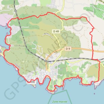 Itinéraire La côte Bleue par les Tamaris, distance, dénivelé, altitude, carte, profil, trace GPS