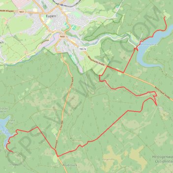 Itinéraire fietsnet210501, distance, dénivelé, altitude, carte, profil, trace GPS