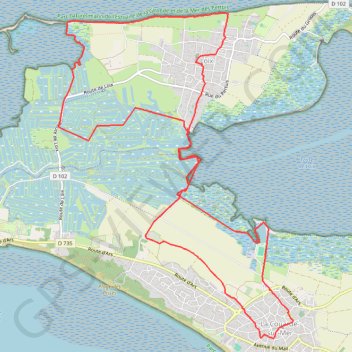 Itinéraire PR Final - la Couarde - Loix - Musée du sel - la Couarde - 18.3km, distance, dénivelé, altitude, carte, profil, trace GPS