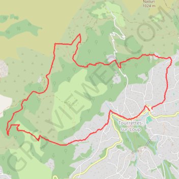 Itinéraire La piste de Courmettes, distance, dénivelé, altitude, carte, profil, trace GPS