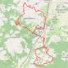 Itinéraire De part et d’autre de la Dronne à VTT, distance, dénivelé, altitude, carte, profil, trace GPS